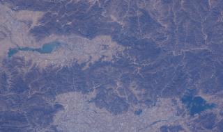 中国空间站飞越北京